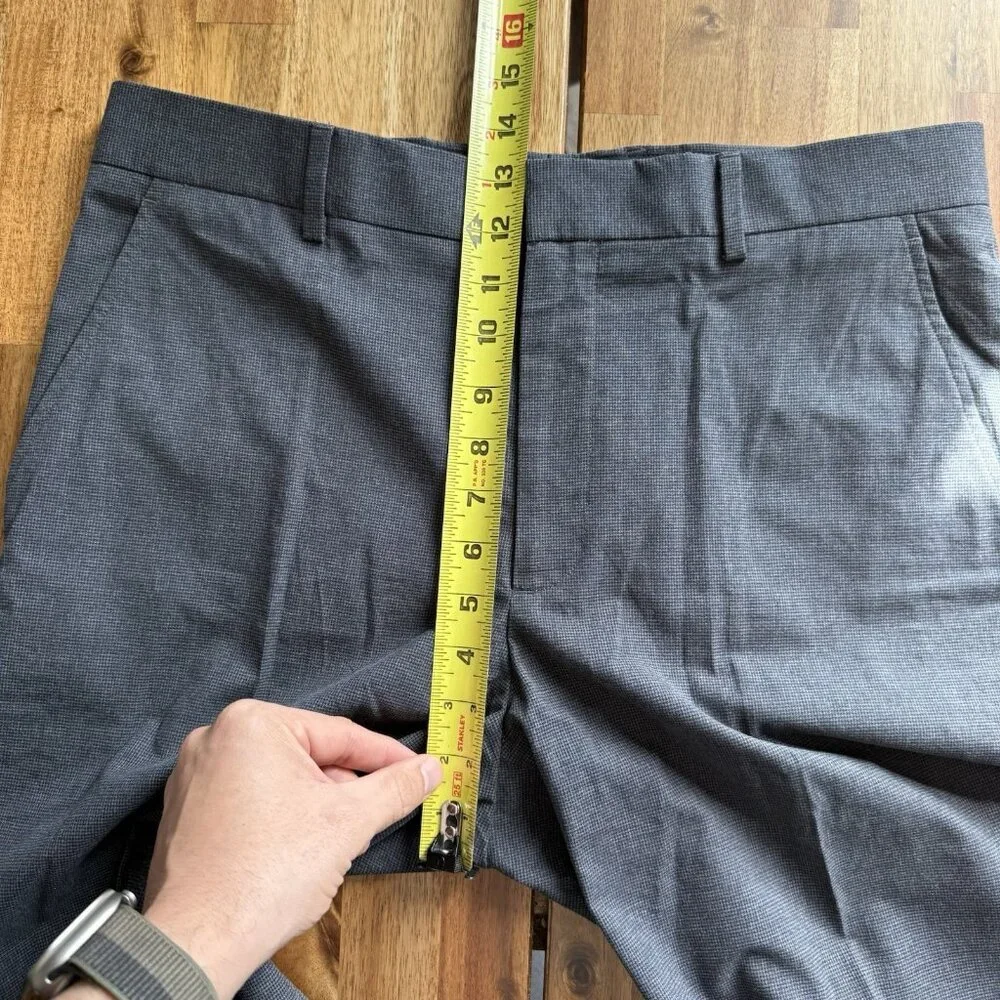 Banana Republic Dress Pants Mens 33X30 Gray 100% Cotton Modern Fit‎ Office Event